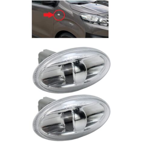 Juego de 2 intermitentes laterales para Peugeot 1007 107 206 307 Expert Partner Citroen C1 C2 C3 C5 Xsara Dispatch Berlingo 6325G3 (1/5)