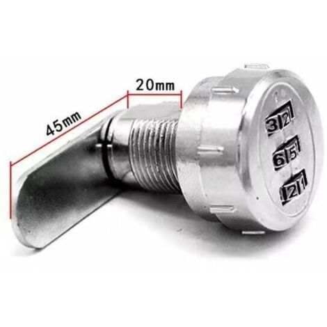 Cerradura mecánica para muebles de aleación de zinc, manija antirrobo BR-Vie con código de 3 dígitos y cerradura con código de seguridad fácil de instalar (1/4)