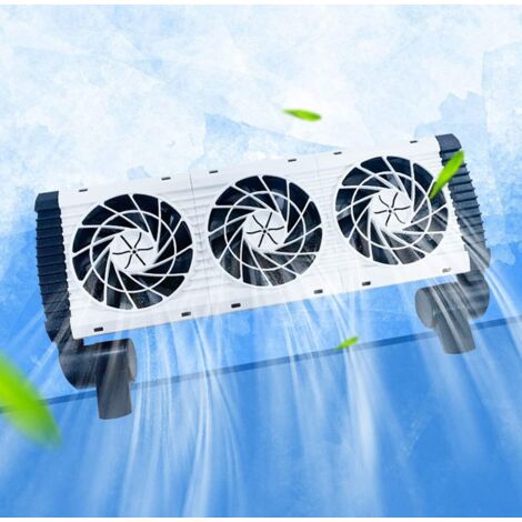 Ventiladores de enfriamiento para acuarios Ventiladores de enfriamiento de agua para acuarios ajustables Enfriadores para acuarios (tres cabezales)