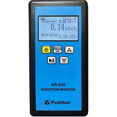 Detector de radiación nuclear, comprobador de radiactividad portátil con pantalla LCD, para detectar rayos X, Y y beta duros (NR-850) (1/5)