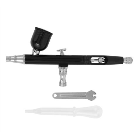 Pistola pulverizadora neumática de doble acción con aerógrafo, herramienta de pulverización de pintura para tatuajes y uñas (1/5)