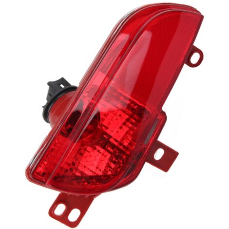 Conjunto de luz antiniebla trasera izquierda 6350HA, carcasa roja de repuesto apta para Peugeot 206+ 2009-2012 (1/5)