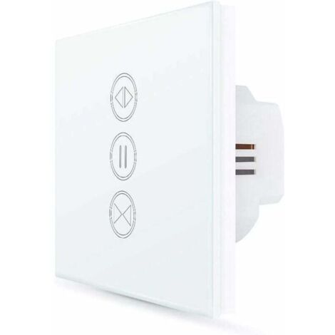 Interruptor de persiana enrollable conectado, interruptor de persiana enrollable modular, blanco
