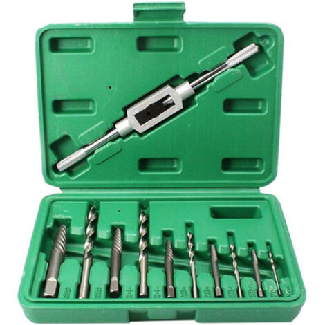 Juego de 11 extractores de tornillos dañados, kit de extracción de tornillos rotos, herramienta de extracción para reparación de máquinas (1/5)