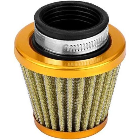 Filtro de aire Ejoyous de 38 mm (4 unidades), universal, de doble admisión, con abrazadera para ATV, quad, Dirt Pit Bike, color dorado (1/3)