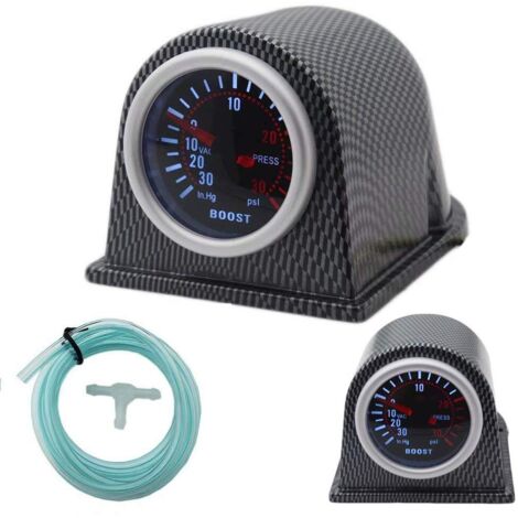 Manómetro digital de presión de turbo con LED, 52 mm, diales ahumados, 30 PSI POB (1/3)
