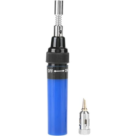 Soldador de gas butano inalámbrico, herramienta de soldadura portátil, recargable, con bolígrafo calefactor, 1300 °C, soplete automotriz, control de llama ajustable para reparación electrónica de PC (