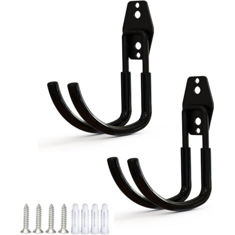 Gancho resistente para exteriores, soporte para manguera de jardín con tornillo, soporte para manguera de patio, ideal para fijar en la pared, metal, cómodo de usar, decoración de jardín duradera (1/5)