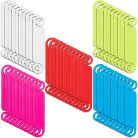 Etiquetas para cables Etiquetas para gestión de cables Multicolor USB Computadora Cargador de teléfono celular Paquete de 50 (1/5)