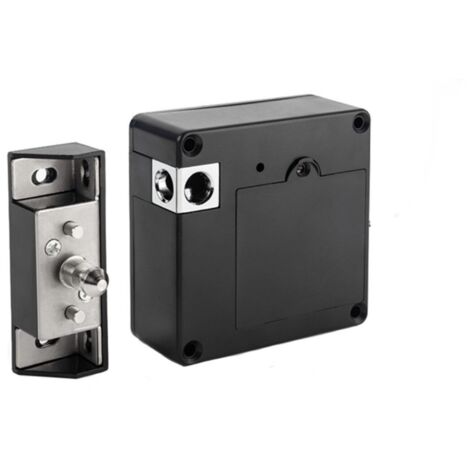 Cerradura inteligente oculta para gabinete, cajón, caja fuerte, con NFC-RFID y desbloqueo inalámbrico, color negro (1/5)
