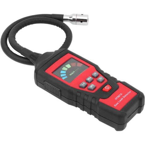 Analizador de gases de combustión LED portátil HT601A, detector de gases combustibles, comprobador de fugas de gas natural, analizador de fugas de gas.