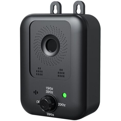 Repelente ultrasónico profesional para ladridos de perros, BOMSTOM, 3 niveles de sensibilidad, 1500 mAh, IP54, para interior y exterior, para perros grandes, medianos y pequeños, carga USB, color negr
