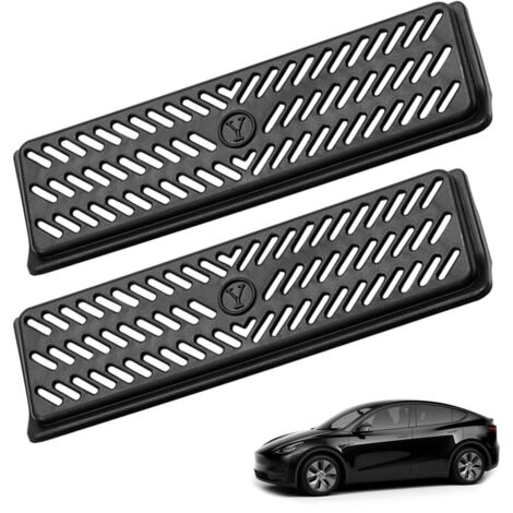 2 piezas de accesorios para Tesla Model Y, reemplazo de cubierta de ventilación de flujo de aire para Tesla Model Y 2019-2023, cubiertas de aire acondicionado debajo de las rejillas de ventilación del (1/5)