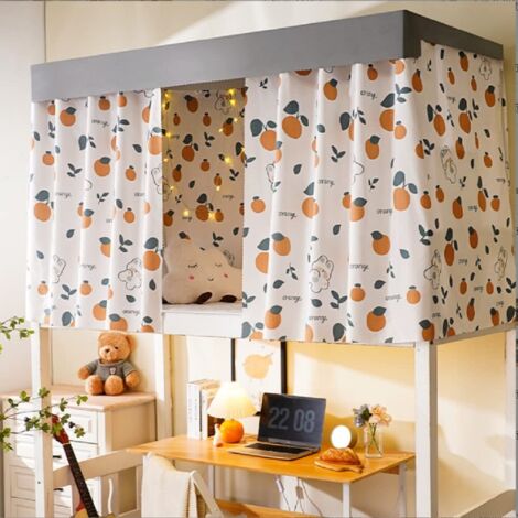 Cortina para litera - Cortina opaca - Mosquitera para cama alta - Tienda de campaña - Dormitorio - Tela antipolvo - Mosquitera para dormitorio, habitación infantil, cama infantil (1/5)