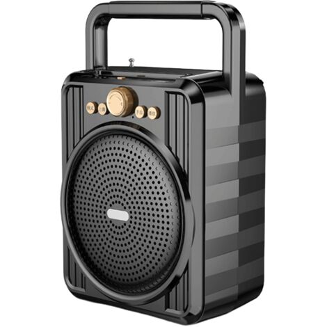 Radio AM FM portátil con mejor recepción, altavoz claro, radio retro de onda corta, batería recargable para acampar al aire libre, senderismo, hogar, cocina, fiesta, oficina