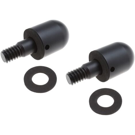 2 protectores de parachoques trasero de coche redondos anticolisión de aleación de aluminio, pieza de ajuste de protección trasera compatible con Smart Fortwo (1/5)