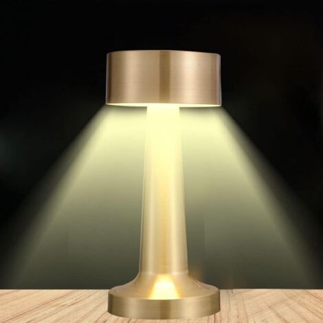Lampara Mesa Led Recargable, Batería Recargable de 1800 mAh, Lampara Cargador Inalambrico, 3 Niveles de Ajuste de Brillo,Lampara Led Mesa interfaz USB,para Mesita Noche,Dormitorio,Restaurante (1/5)