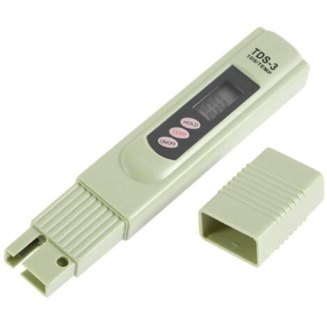 Medidor LCD TDS-3 para la calidad del agua potable. Medidor digital de temperatura PPM. Analizador de pluma para medir agua potable, hidroponía, acuarios, piscinas y spas. (1/5)
