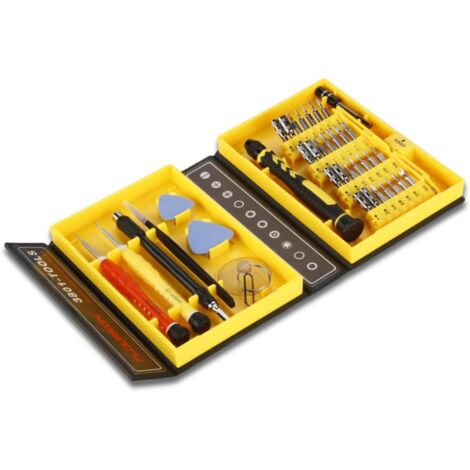 Destornillador de precisión 38 en 1, caja de herramientas, juego de destornilladores, herramienta de reparación, Kit de destornilladores de tuerca de precisión (1/5)