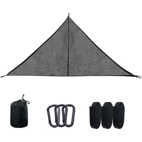 Hamaca triangular de malla transpirable para exteriores para acampar y hacer senderismo