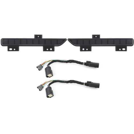 Luces de parachoques trasero con señal de giro dinámica, freno de estacionamiento, lente ahumada, aptas para Ford F150 2016-2018 (1/5)