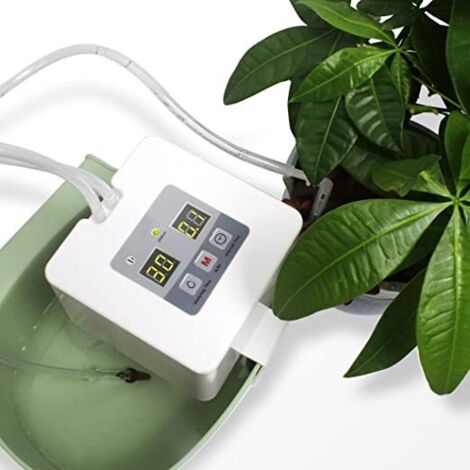 Kit de riego automático por goteo, sistema de riego automático con temporizador electrónico de riego de 30 días para 10 plantas en macetas de interior (1/5)