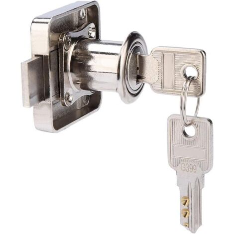 Cerradura para cajón de muebles, cerradura para muebles chapada, 4122, abierta entre sí (1/5)