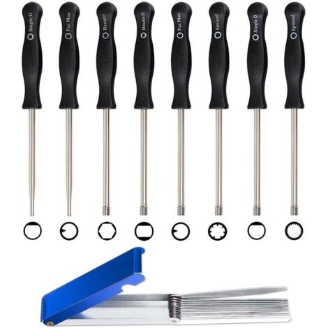 8Pcs Destornillador Carburador Motosierra Herramientas de Ajuste Carburador Motosierra Destornilladores de Ajuste con Un Limpieza para Carburador para Carburadores de Motores de 2 Ciclos (1/5)