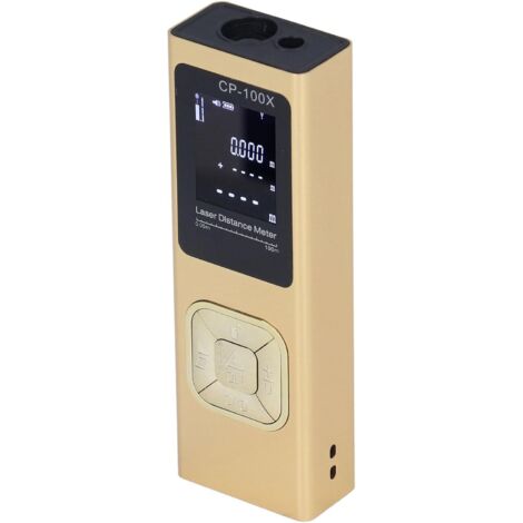 Telémetro láser, medidor láser digital recargable de 100 m Medidor de distancia láser con nivel electrónico, medición de distancia láser Medidor de distancia láser longitud/altura/área/volumen/pitagór (1/5)