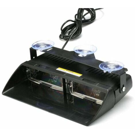 Baliza de emergencia LED para aplicación de la ley, luz de advertencia de peligro, 16 LED, para interior de camiones, SUV, techo, tablero y parabrisas (1/5)