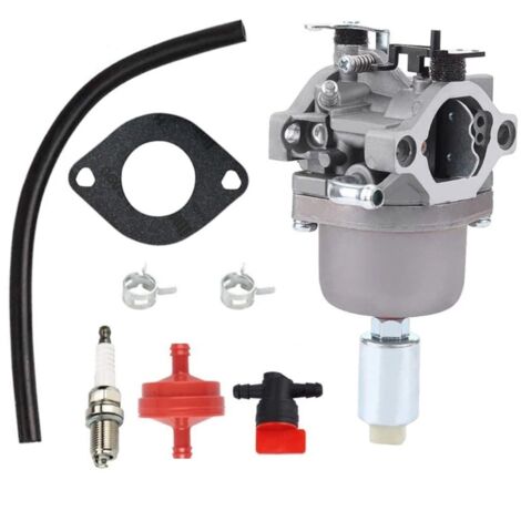 594593 Kit de puesta a punto de carburador con filtro de combustible para Briggs Stratton 591731 593514 697141/190 698445 699109/937 791858/888 792171 793224 790418 796109–794572 Carburador (1/5)