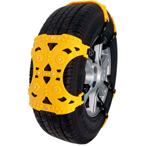 Cadenas de nieve de TPU de alta calidad, para neumáticos de 175 a 275 mm de ancho, 6 piezas de cadenas de nieve universales para la mayoría de los coches, SUV y camiones (1/5)