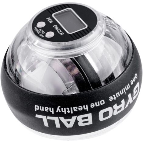 Powerball Gyroball, para entrenamiento de manos y antebrazos, iluminación LED, color negro (1/5)