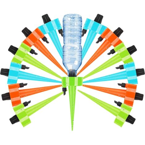 Kit de riego por goteo, sistema de riego por goteo, juego de 12 piezas, riego automático para plantas de interior, balcón, jardín interior, patio, terraza, plantas en macetas (1/5)