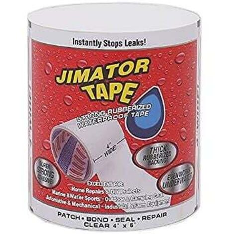 Cinta impermeable para reparación de fugas de mangueras de piscina y jardín (transparente) (1/5)