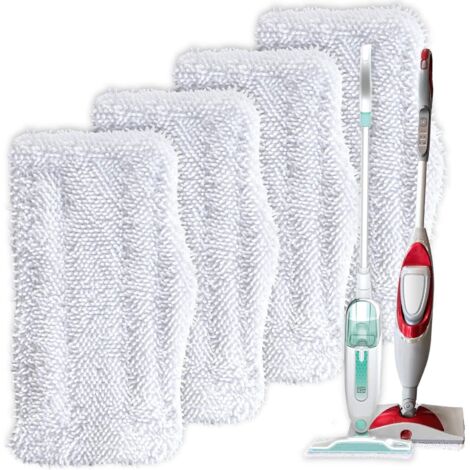 Almohadillas para fregona para limpiadores a vapor Shark Series SK y S Series, paquete de 4 (1/5)