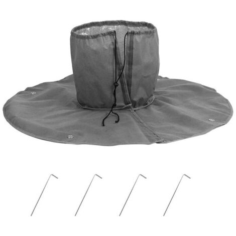 Mantillo para plantas de 90 x 30 cm, película protectora contra heladas, película protectora para raíces de palma, manta protectora contra heladas frías de invierno, cuidado de raíces de tronco de árb (1/4)