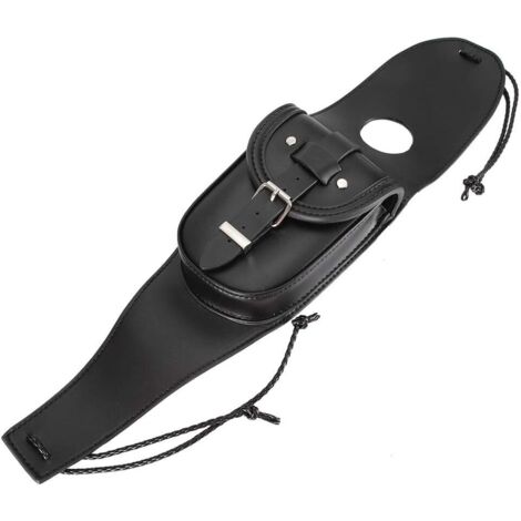 Bolsa de depósito de combustible, panel de cubierta de tapa de depósito de combustible de motocicleta de cuero PU con alforja