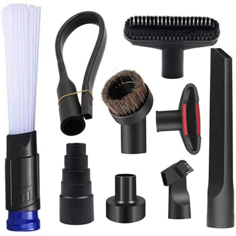 9 piezas de accesorios de aspiradora para accesorios Shop Vac con adaptador de manguera de aspiradora de 2 1/2" a 1 1/4", adaptador de 1 7/8" a 1" para Shop Vac, accesorios de limpieza del hogar juego (1/5)