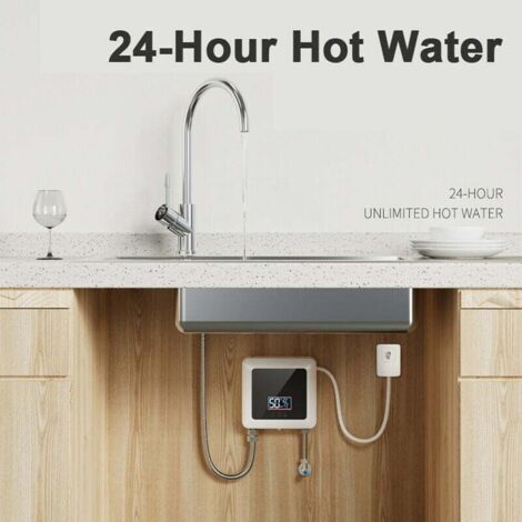 Calentador De Agua Instantáneo 5500 W - Eléctrico, Con Mando A Distancia, Para Casa O Caravana