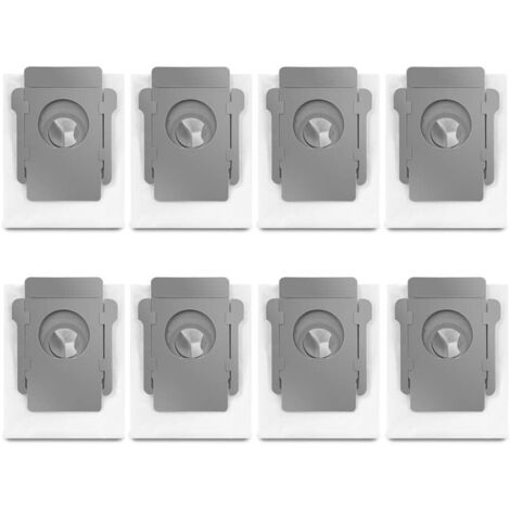 8 Bolsas de Aspiradoras Compatibles para iRobot Roomba i7 i7+ S9 S9+ i3 i3+ i4 i4+ i6 i6+ i8 i8+ j7 j7+ E5 E6 E7, Recambios de Filtro para Roomba Modelos Clean Base (1/5)