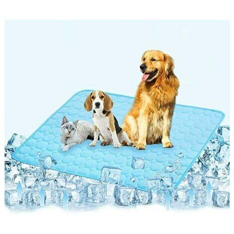 Estera de enfriamiento de verano para perros gatos, estera de enfriamiento automático para perros, manta de enfriamiento transpirable, portátil y lavable para mascotas pequeñas, medianas y grandes (1/5)