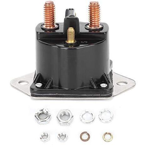 Relé de cabrestante de 12 V para advertencia Relé de solenoide de cabrestante Relé de solenoide de control de cabrestante Accesorio de repuesto de acero inoxidable 4 terminales 72631 28631 12 V (1/5)