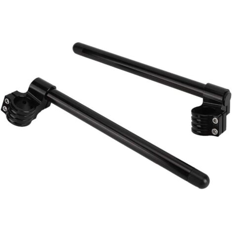 Manillar divisor modificado para motocicleta, 2 piezas Mango de aluminio universal Alta sensibilidad Negro Estable(41mm) (1/5)