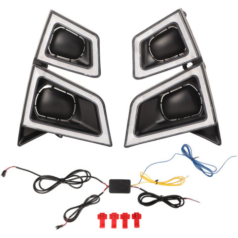 Luz de señal de giro LED DRL de 12 V, luz antiniebla, ámbar blanco, 4555 lm, 5000-8000 K, repuesto para ISUZU Dmax Pickup 2020-2021 (1/5)