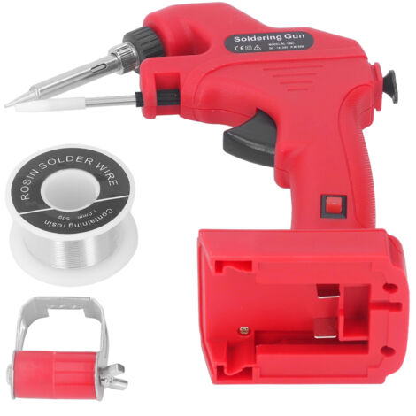 Pistola de soldadura inalámbrica de 30 W, precalentamiento rápido de 30 s, kit de soldador a batería M18 de 18 V con 50 g de soldadura de 1 mm