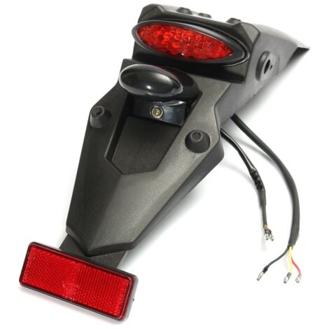 Reflector de tope trasero para guardabarros, LED, 12 V, universal, para motocross, motocross, motocross, motocross, motocross (1/5)