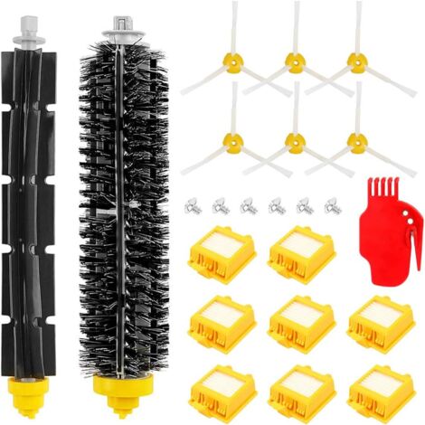 Repuestos y accesorios para Roomba para iRobot Roomba serie 790, 782, 780, 776, 774, 772, 770, 760 y 700, juego de 23 piezas de repuesto de filtro de cepillo (23 en 1) (1/5)
