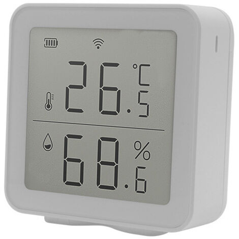Sensor de temperatura y humedad WiFi inteligente inalámbrico Detector de temperatura para hogar inteligente Tuya (1/2)
