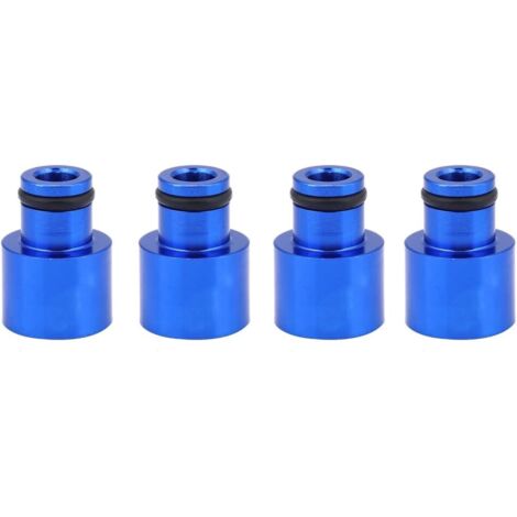 Espaciador de inyector de combustible, adaptador de inyector de combustible, kit extensor de inyector de combustible de 4 piezas, espaciadores de inyector de combustible para inyectores de combustible (1/5)